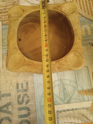 Mortero de madera de olivo
