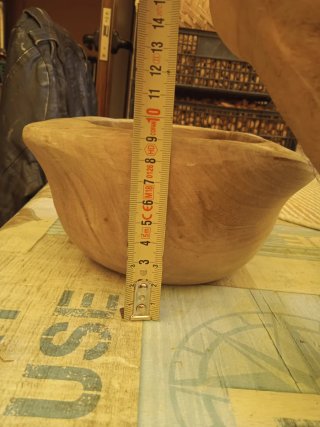 Mortero de madera de olivo