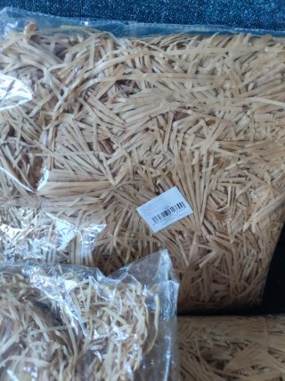 Lote 3 bolsas virutas papel 500g