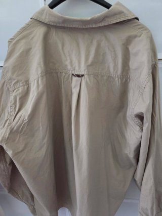 Camicia oversize Safari Utility Vintage Beige