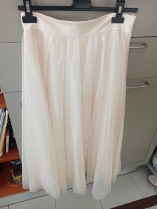 Gonna lunga in tulle H&M panna