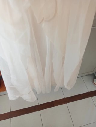 Gonna lunga in tulle H&M panna
