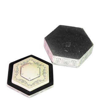 Caja hexagonal decorativa náutica