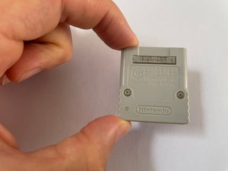 Memory Card originale Nintendo per GameCube, model