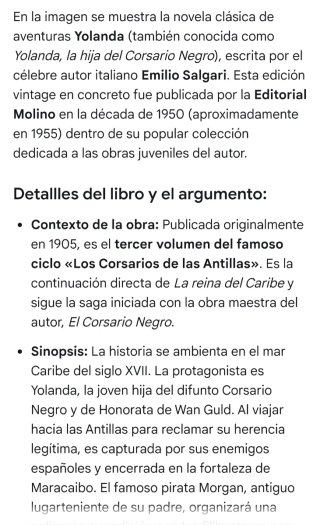 Libro Salgari - Yolanda