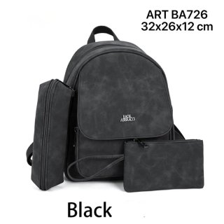 Set 3pz Zaino Baci & Abbracci Nero
