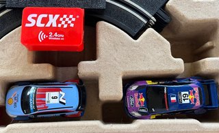 Scalextric Compact Chrono Masters + set curva