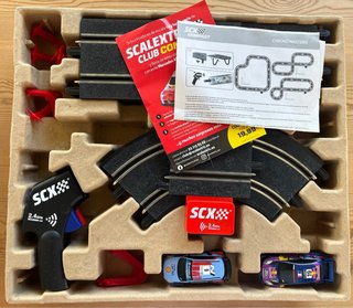Scalextric Compact Chrono Masters + set curva