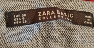 Pantalones Zara espiguilla grises Talla 38
