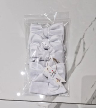 Set 4 Fiocchi Velluto Bianco