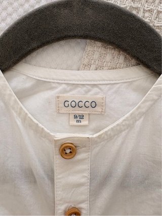Camisa blanca bebé 9-12 meses