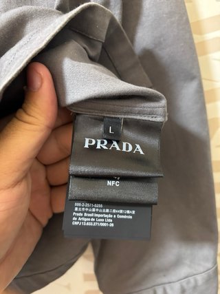 Chaqueta Prada Gris original L/XL