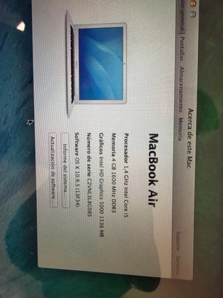 MacBook Air A1466 Plata