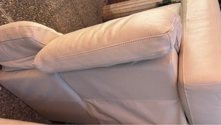 Sofá de piel Ikea beige