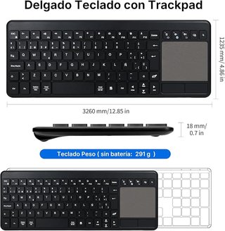 INFINMIND K618 Teclado Bluetooth con Touchpad