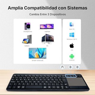 INFINMIND K618 Teclado Bluetooth con Touchpad