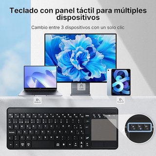 INFINMIND K618 Teclado Bluetooth con Touchpad