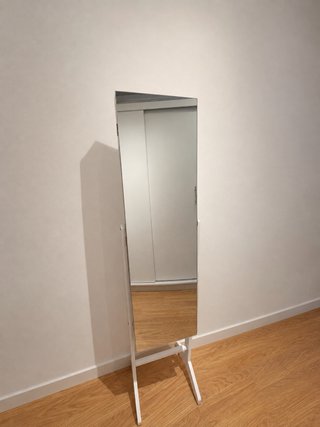 Espejo joyero blanco 155x36x8 cm