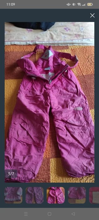 Anorak y Mono esquí niña talla 5
