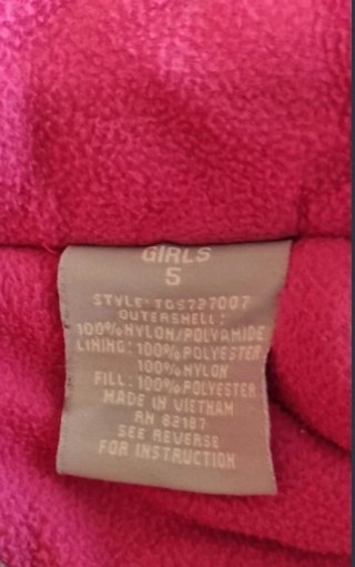 Anorak y Mono esquí niña talla 5