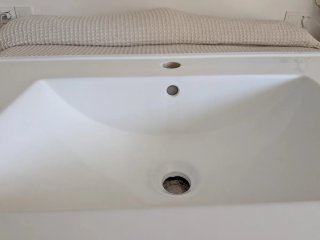 Lavabo porcelana blanco 81x46