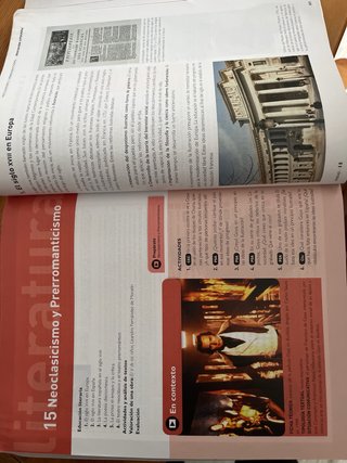 Lengua castellana y literatura 1, Le Bachillerato