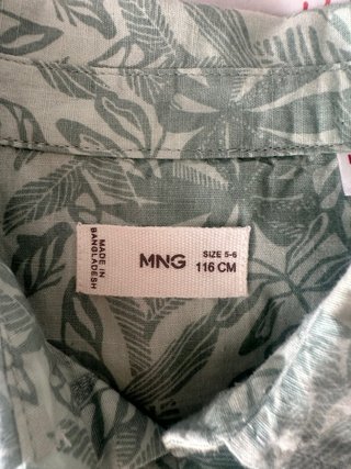 Camisa Mango niño hawaiana