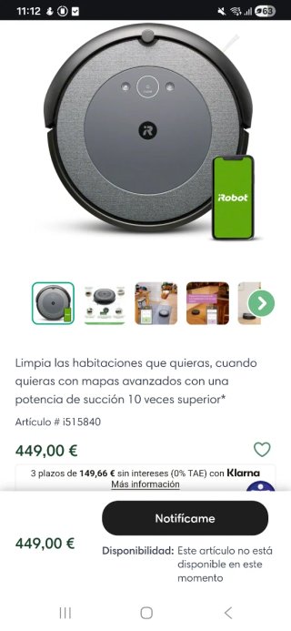 Roomba i5 Combo Robot Aspirador