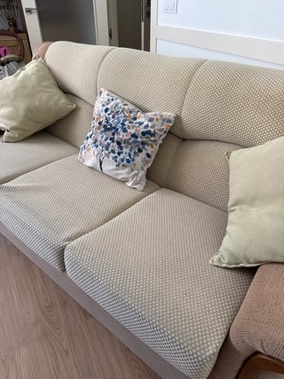Sofá de 3 plazas con tapicería lavable