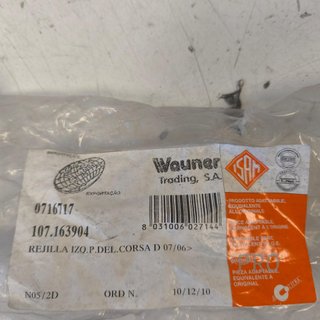 REJILLA IZQUIERDA PARAGOLPES DELANTERO OPEL CORSA NUEVO 107163904