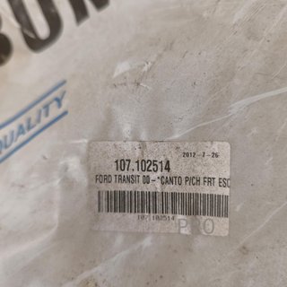 MOLDURA IZQUIERDA PARAGOLPES FORD TRANSIT NUEVO 107102514