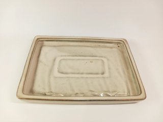Maceta para bonsai de cerámica beige