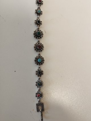 Pulsera Vintage Plata Multicolor