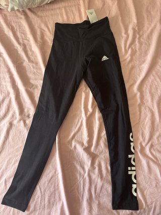 Mallas Adidas Negras Logo