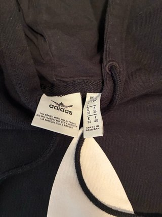 Felpa Adidas con cappuccio e logo Trefoil