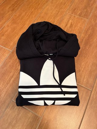 Felpa Adidas con cappuccio e logo Trefoil
