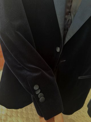 Chaqueta de terciopelo negra