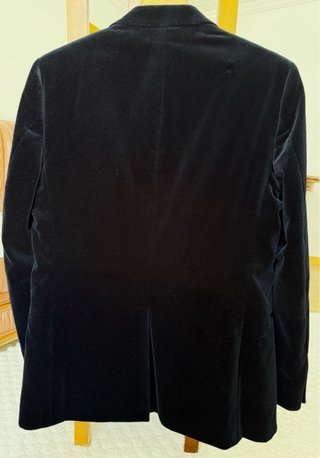 Chaqueta de terciopelo negra