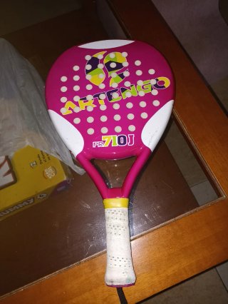 Pala pádel Artengo Junior PR710J 28mm fucsia