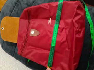 Mochila Longchamp Roja y Marrón