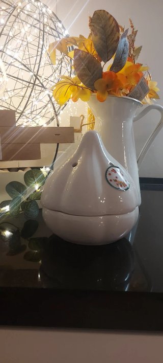 Bote Ajos cerámica Porcelana