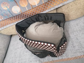 Bolsa para mascotas con lunares