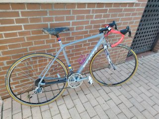 Bicicleta Scott de carretera gris