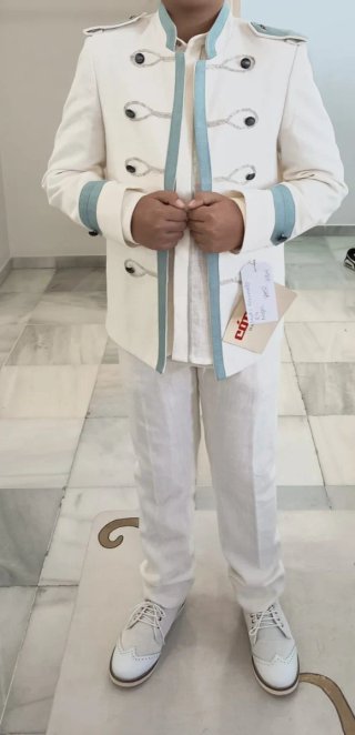 Traje y zapatos de comunión para niño