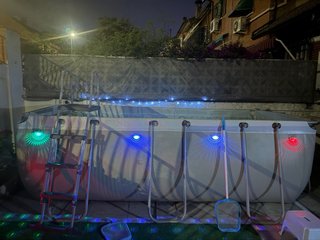 Piscina desmontable con escalera