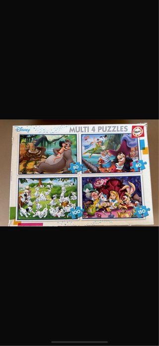 Pack 4 Puzzles Disney
