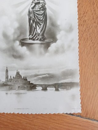 Postal Antigua Virgen del Pilar