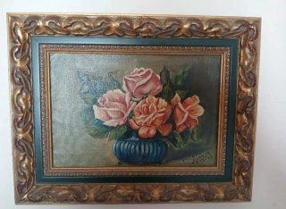 Cuadro de flores vintage
