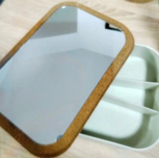 Organizador Maquillaje/Varios Beige y Marrón
