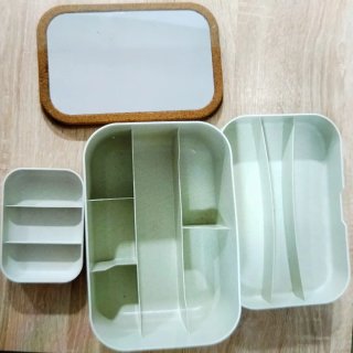 Organizador Maquillaje/Varios Beige y Marrón
